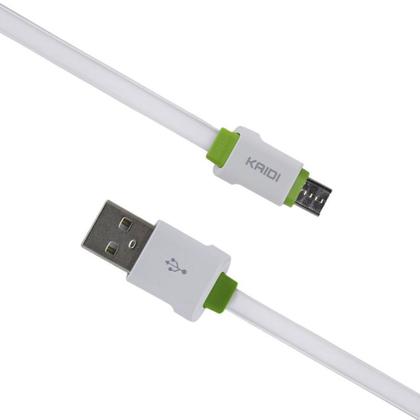 Imagem de Cabo USB + Micro USB V8 3M Carga Rápida Kaidi