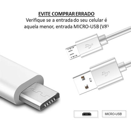 Imagem de Cabo USB Original ZTD Compatível Para Moto E7 Plus Carregamento Rápido 3.0 - MICRO1MB