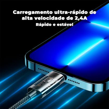 Imagem de Cabo Usb Para Lightning 20W Carga Rápida 1,2m Azul Joyroom