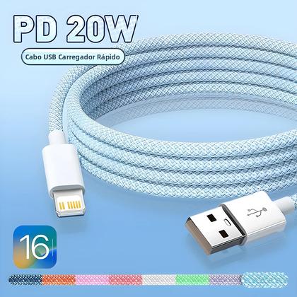 Imagem de Cabo USB Para Lightning De Carregamento Rápido PD De 20W Para iPhone 14 13 12 11 pro Max Mini X XS