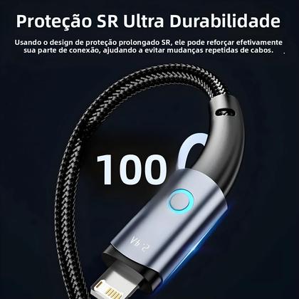Imagem de Cabo USB Para Lightning Ou Tipo C De Carregamento Rápido Para iPhone 14 13 12 pro Max 8 7 plus 1m 2m