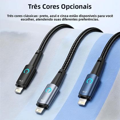 Imagem de Cabo USB Para Lightning Ou Tipo C De Carregamento Rápido Para iPhone 14 13 12 pro Max 8 7 plus 1m 2m