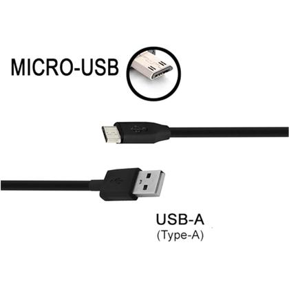 Imagem de Cabo USB Para Micro USB PlusCable 3 Metros PC-USB3004 - Preto