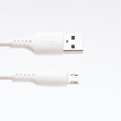 Imagem de Cabo USB Para Micro USB V8 1 Metro Turbo Branco Hrebos HS-40