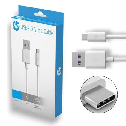 Imagem de Cabo USB para Tipo-C, 1m, Branco, TC100, 9YE94AA, HP - CX 1