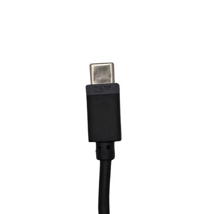 Imagem de Cabo USB Para Tipo-C, Carregamento Rápido, 25W, 1 Metro de Comprimento, Preto, Caixa Verde
