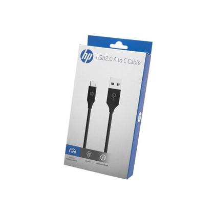 Imagem de Cabo USB para USB-C HP, 1 Metros, Preto - 9YF23AA