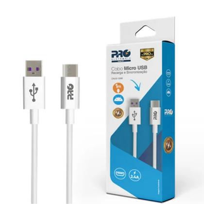 Imagem de Cabo Usb Proeletronic Para Celular Tipo v8 1mt - Caus-100m