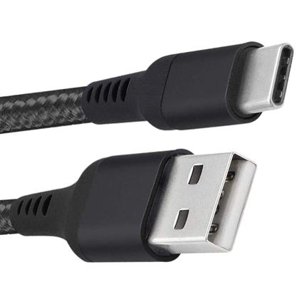 Imagem de Cabo USB Tecido 1 Metro Flexível Para Moto Z3 Play