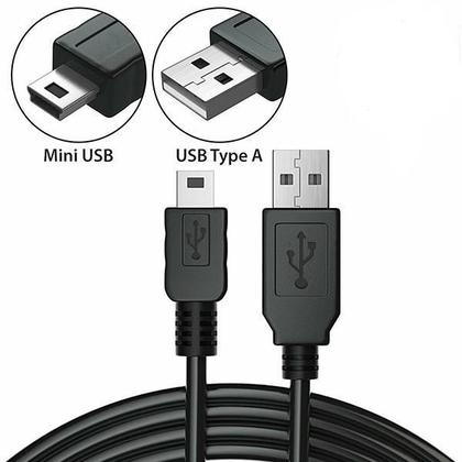 Imagem de Cabo Usb Tipo A Para Mini B De 5 Pinos Para Câmera Filmadora