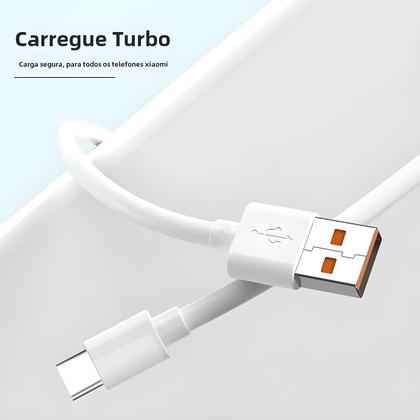 Imagem de Cabo USB Tipo C 120W PD3.0 de Carregamento Rápido para Xiaomi Mi 11/10 Pro/Poco/Redmi Note/K30s