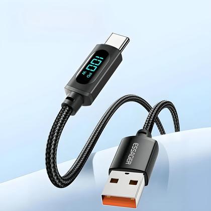 Imagem de Cabo USB Tipo C de Carregamento Rápido (66W/100W) - Compatível com Huawei, Honor, Xiaomi e Samsung