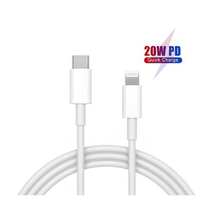 Imagem de Cabo USB Tipo C Lightning Celular Carregamento 1m Branco