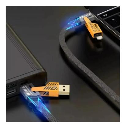 Imagem de Cabo usb tipoc 4 em 1 inova turbo 27/65w amarelo md12785