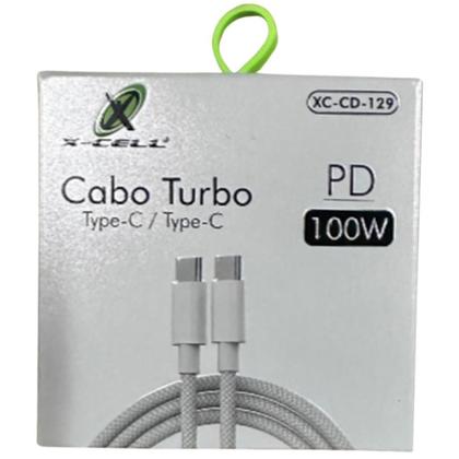 Imagem de Cabo USB Turbo PD TYPE C/TYPE C 100W 1M