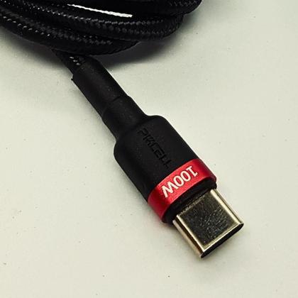 Imagem de Cabo USB Turbo Tipo C Duplo Carregamento Rápido 100w 2M