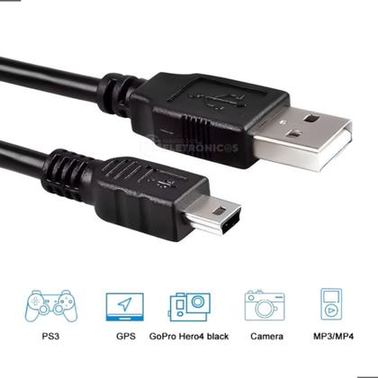 Imagem de Cabo USB V3 Velocidade Carregamento de Bateria de Câmeras, MP3, MP4, PSP, GPS e PS3 LEY218