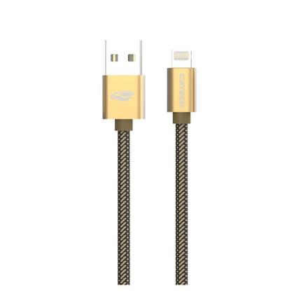 Imagem de Cabo USB x Lightning para iPhone, C3Tech, 2m - Dourado - CB-210GD - C3 tech