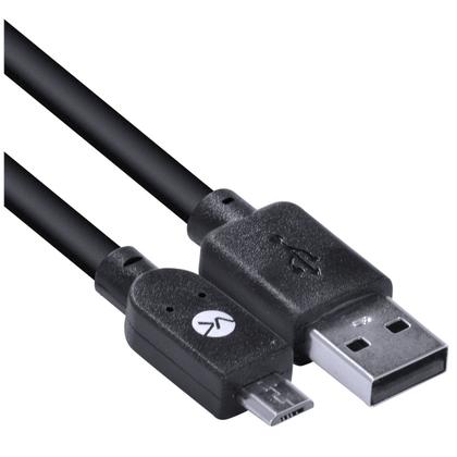 Imagem de Cabo Usb X Micro Usb B 2.0 5 Pinos 1 Metro Preto - Musb-1