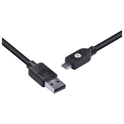 Imagem de Cabo Usb X Micro Usb B 2.0 5 Pinos 1 Metro Preto - Musb-1