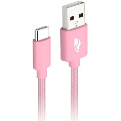 Imagem de Cabo USB X USB-C 1M 2A CB-C11PK Rosa C3 TECH