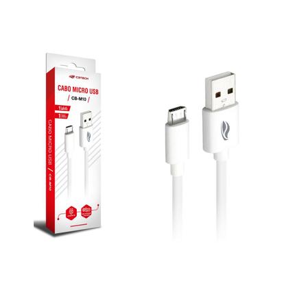 Imagem de Cabo Usb X Usb-c 1m 3a Cb-c10wh Branco C3 Tech