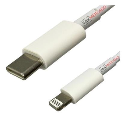Imagem de Cabo  Usbc Lightning Carregador Celular Carga Branco 1M