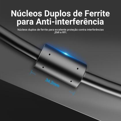 Imagem de Cabo VGA para Monitor Notebook PC Projetor 5 Metros Vention