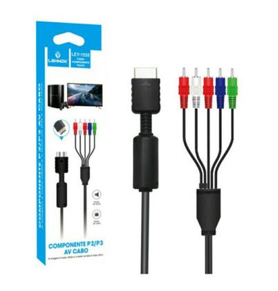Imagem de Cabo Vídeo Ps2 Ps3 Alta Definição Hdtv Led E Lcd Componente - LEHMOX