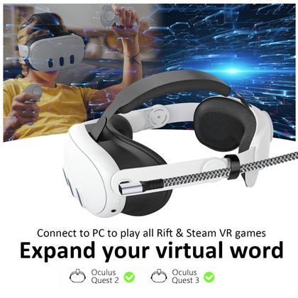 Imagem de Cabo VR Link VZNEK de 16 pés compatível com Meta Oculus Quest 2/3