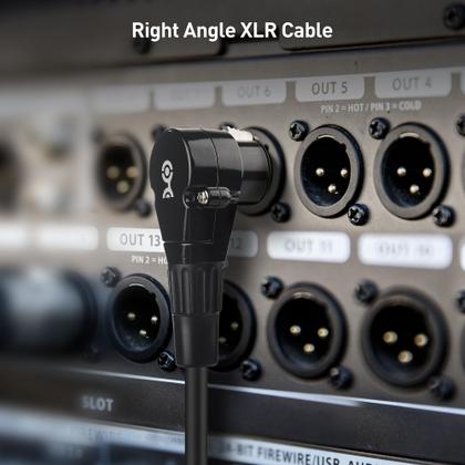 Imagem de Cabo XLR Matters Right Angle 30 cm, pacote com 2 unidades, preto