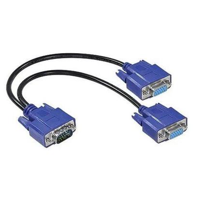 Imagem de Cabo Y Duplicador 1 Vga X 2 Vga Ligue Seu Pc Em 2 Monitores