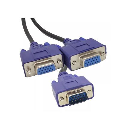 Imagem de Cabo Y Duplicador VGA 1 Entrada Macho 2 Saída VGA Fêmea - CAB125
