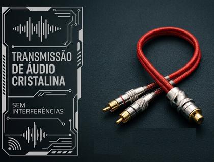 Imagem de Cabo Y Prime Plug De Metal 5mm Vermelho 1f 20cm Svart