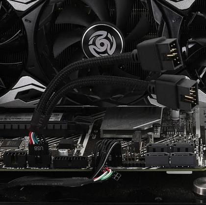 Imagem de Cabo Y Usb 9 Pinos Hub Splitter 9pin Divisor Usb 1-2 Portas