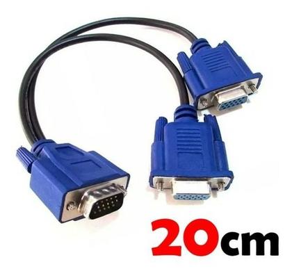 Imagem de Cabo Y Vga 1 Vga Macho Para 2 Vga Fêmea YVGA