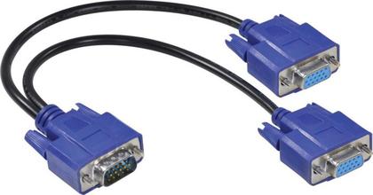 Imagem de Cabo Y Vga Macho X 2 Vga Femea Avy-1M/2F - Vinik