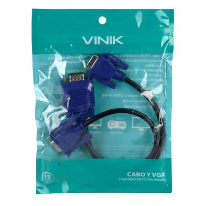 Imagem de Cabo Y Vga Macho X 2 Vga Femea Avy-1M/2F - Vinik