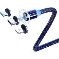 Imagem de cabos magnético com 3 entradas V8/tipo-c/iPhone v3 envio imediato