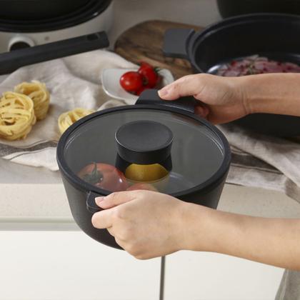 Imagem de Caçarola 24cm Neoflam Vulkan, Aluminio Injetado com Revestimento Cerâmico, Indução, Cor Preto