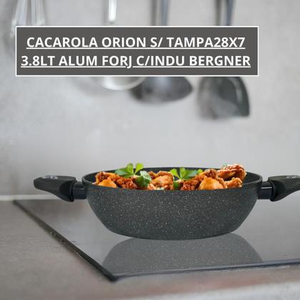 Imagem de Cacarola alum forj c 28x6cm 6,0l marm cinza orion