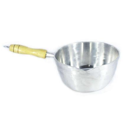 Imagem de Caçarola Alumínio Polido Japi Cabo Madeira sem Tampa 20cm