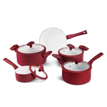 Imagem de Caçarola Antiaderente 18cm Soft Touch Vermelha PA300-C18VM Hercules