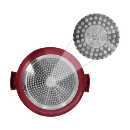 Imagem de Caçarola Antiaderente 22cm Soft Touch Vermelha PA300-C22VM Hercules