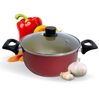 Imagem de CAÇAROLA ANTIADERENTE Nº 24 c/ TAMPA DE VIDRO