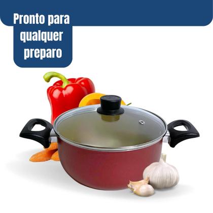 Imagem de CAÇAROLA ANTIADERENTE Nº 24 c/ TAMPA DE VIDRO