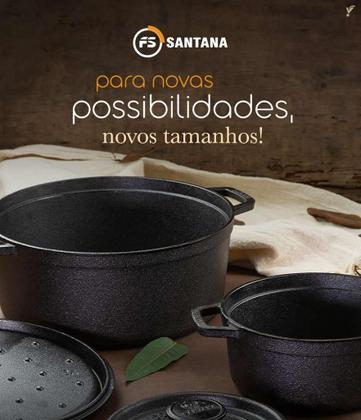 Imagem de Caçarola Cocotte Forno Holandês Ferro Fundido 18 Cm Santana