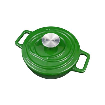 Imagem de Caçarola de Ferro Fundido Esmaltado Aroma 18 cm Verde Oxford