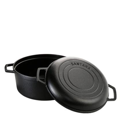 Imagem de Caçarola Duo de Ferro Tamanho 24 Com Tampa Santana