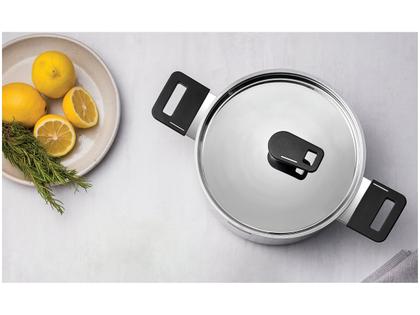 Imagem de Caçarola Funda Corpo Triplo Tramontina Grano Baquelite 62164200 Inox